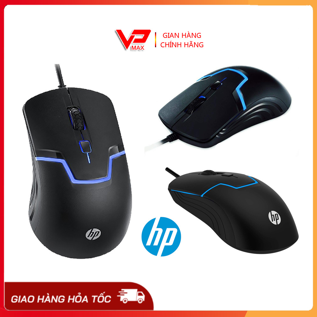 Chuột quang chơi Game HP Led RGB R8 1614  cho máy tính có đèn LED 7 dùng cho PC máy tính xách tay tại nhà văn phòng - VPMAX