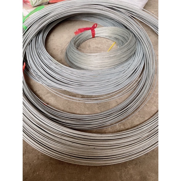 10 mét dây thép mạ kẽm phân loại 0,5 li; 1li; 2li; 2,5li; 3li và 3,5li