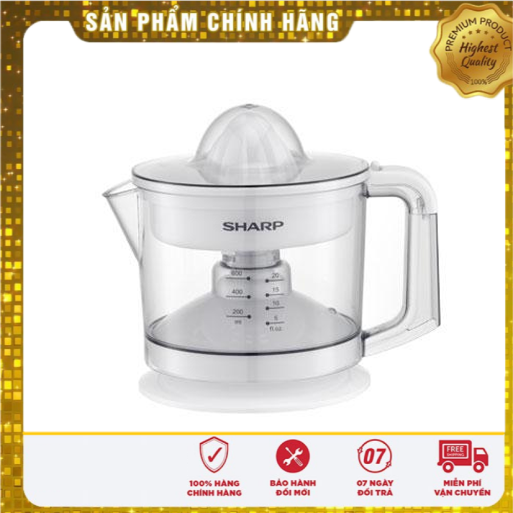 Hàng loại 1 - máy vắt cam sharp 1,5 l ej-j415-wh - hàng chính hãng bảo hành 1 đổi 1