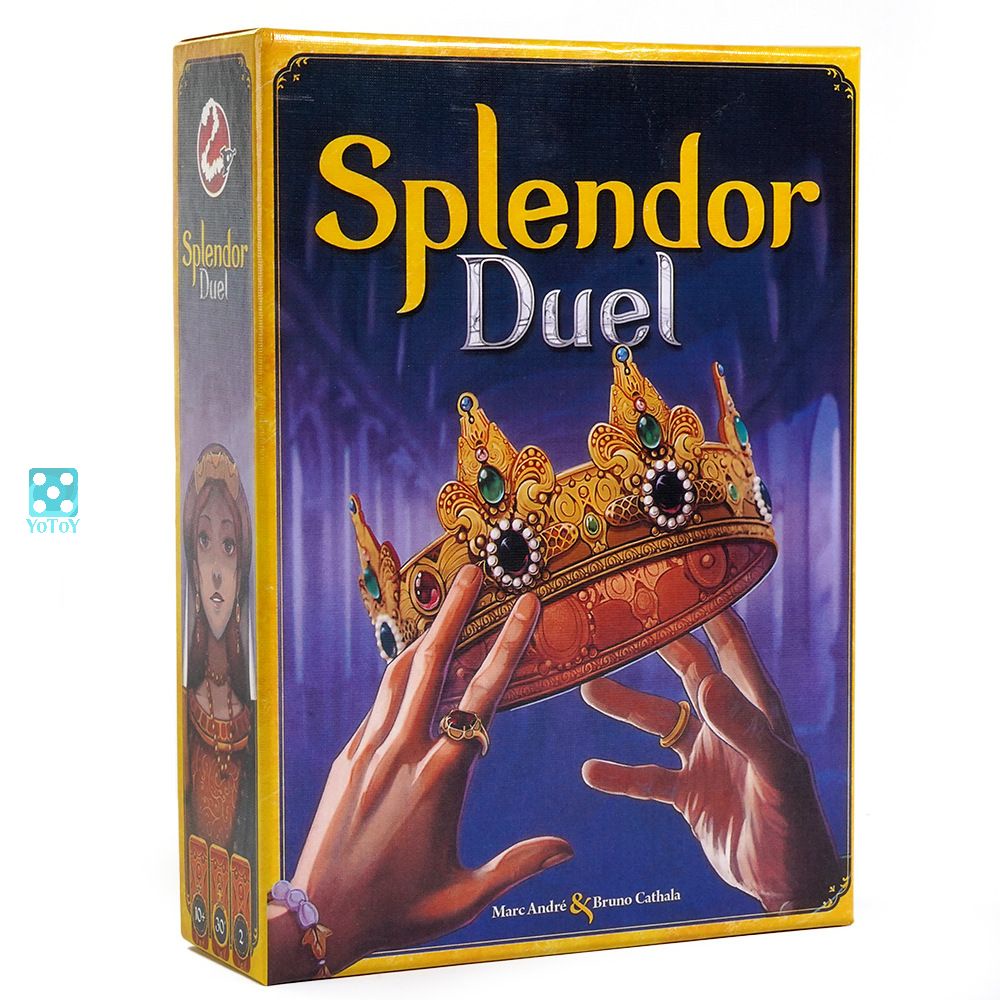 Trò chơi thẻ bài Splendor Duel - boardgame đá quý phiên bản 02 người siêu hấp dẫn bản tiếng Anh chất lượng