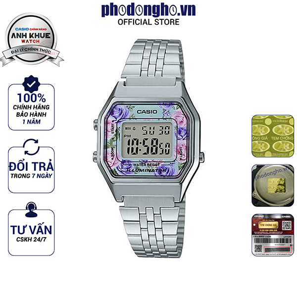 Đồng hồ nữ dây kim loại Casio Anh Khuê LA680WA-2CDF