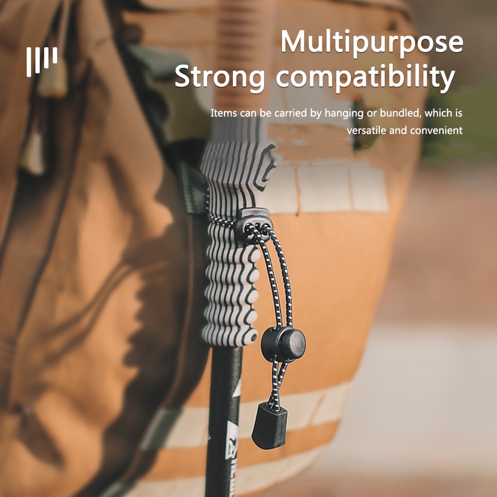CW 1 3 5pcs Elastic String Fixing Buckle Adjustable Portable Rope Lanyard