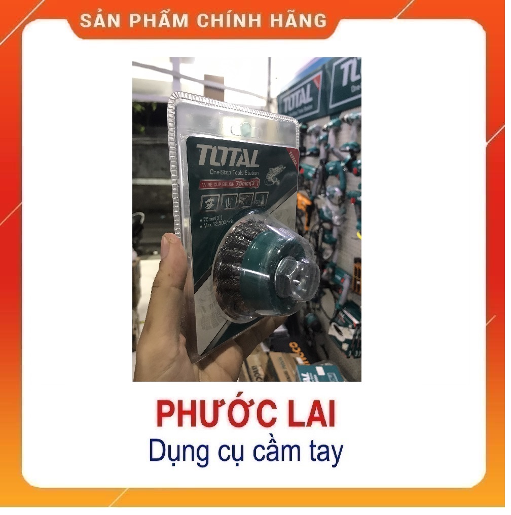 Chén cước thép xoắn 75mm total tac32031.2