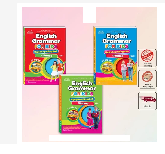 Sách - Combo 3c ngữ pháp tiếng anh tiểu học T1+T2+T3