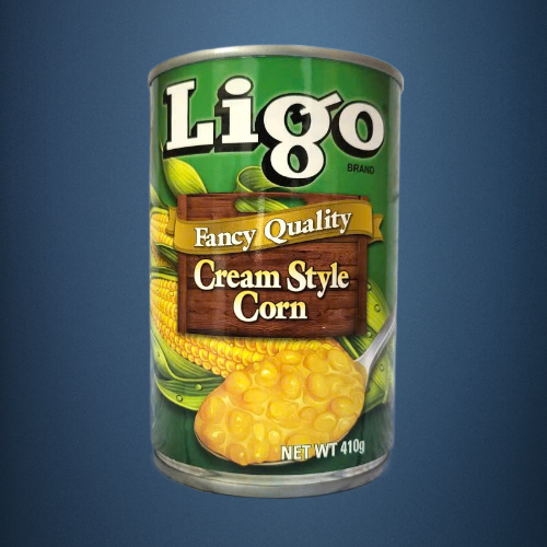 LIGO - Lon CREAM STYLE 410gr - BẮP KEM ĐÓNG HỘP Fancy Quality Cream Style Corn