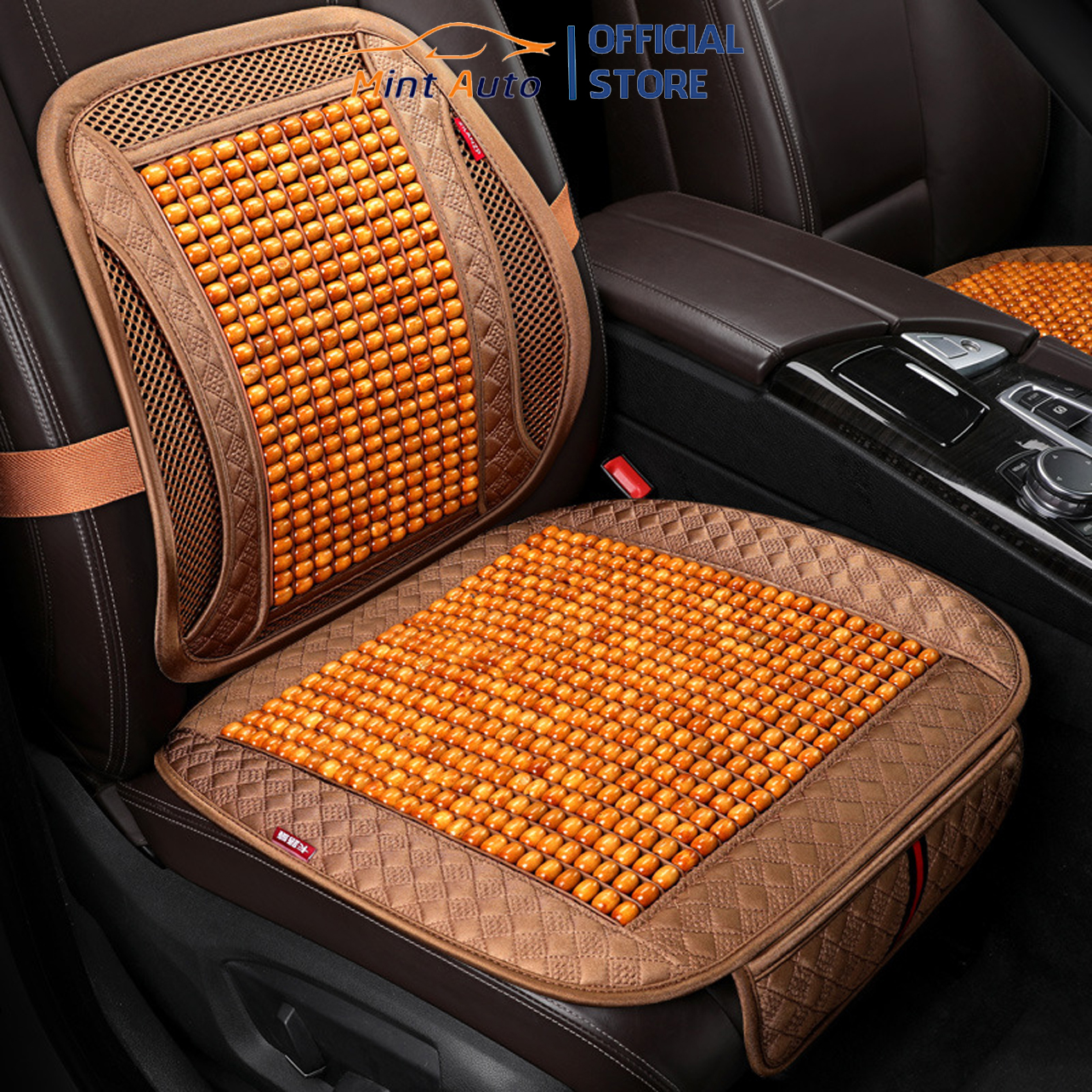 High quality massage wood grain car seat back and chair covers fixed hook