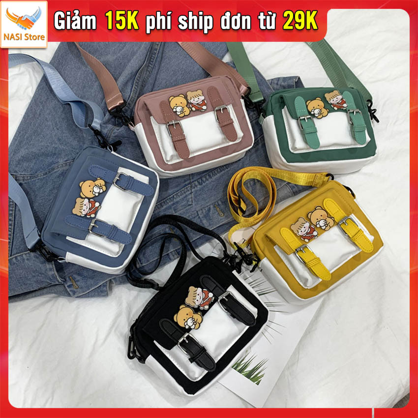Túi đeo chéo Hazalin T1019 NASI Store phong cách Hàn Quốc túi xách nữ mẫu mới đẹp thời trang túi đeo vai nữ dễ thương