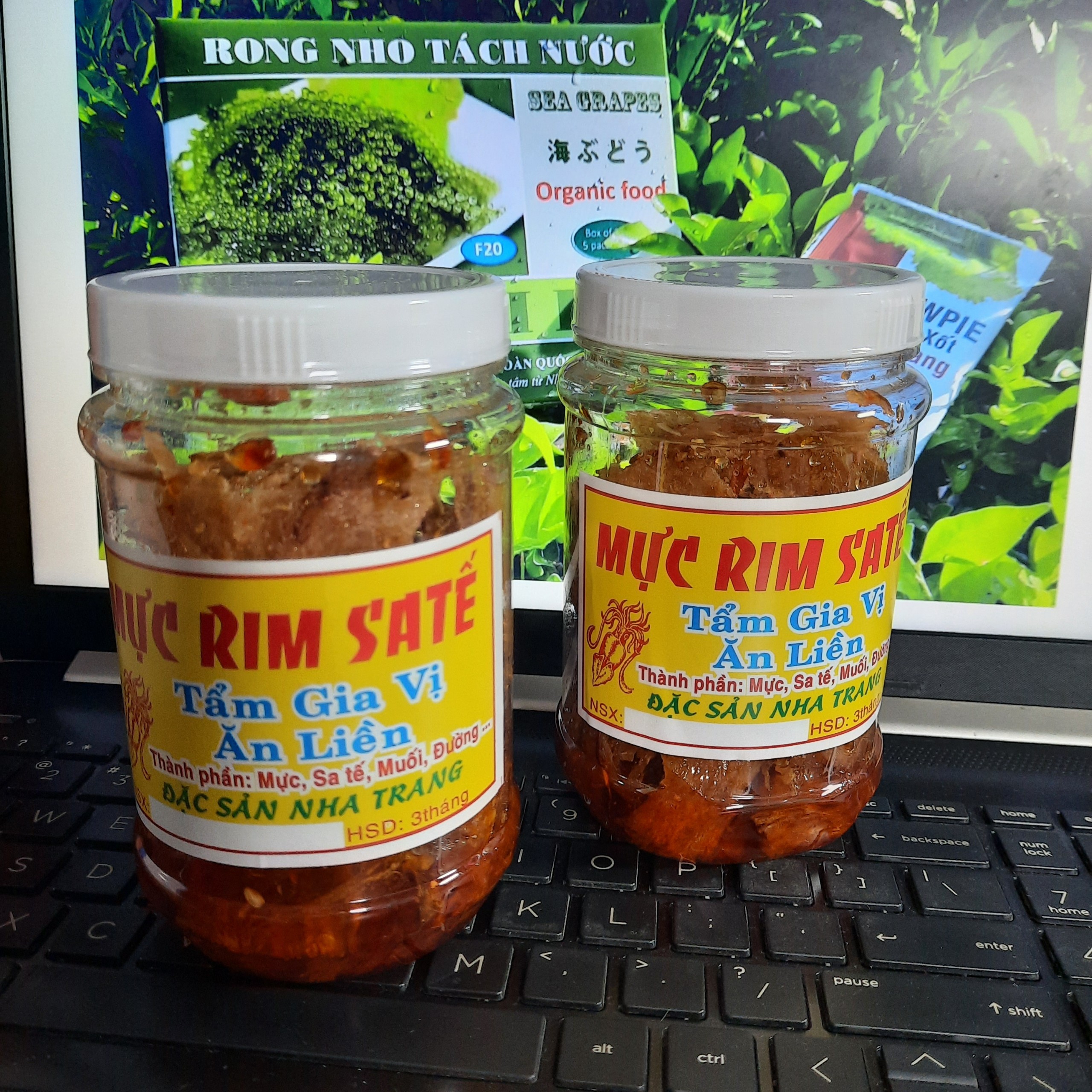 Mực rim satế cán hũ 200gr Đặc Sản Nha Trang