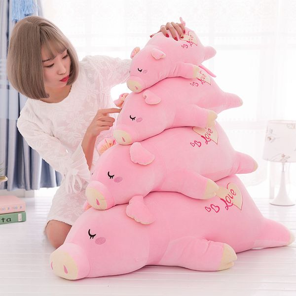 Đồ chơi con heo lười nhồi bông gấu bông heo hồng lông mịn hàng cao cấp quà tặng cho bé