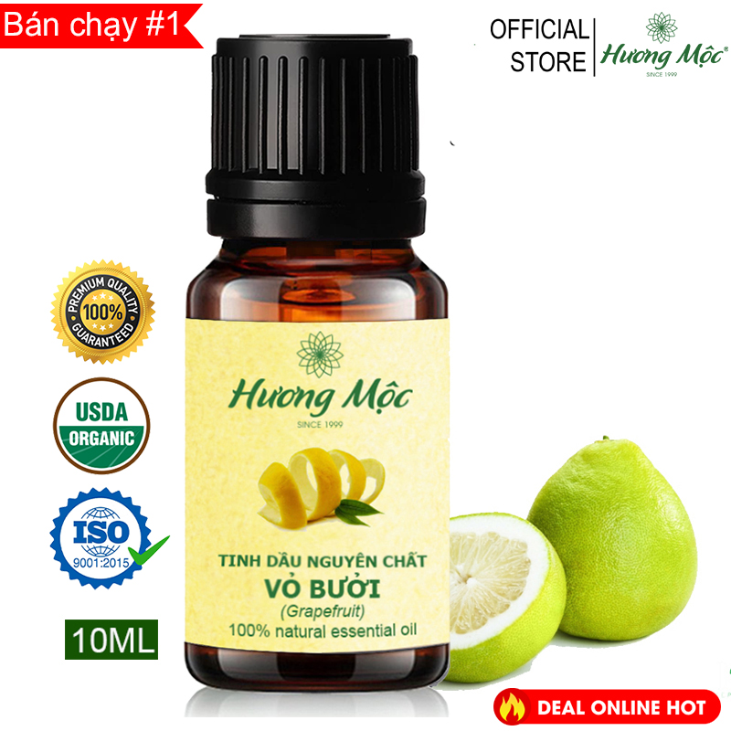 Tinh dầu thiên nhiên Vỏ Bưởi Hương Mộc 10ML | Grapefruit Essential Oil 10ML - Có kiểm định chất lượng