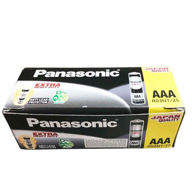 Hộp 60 viên pin đũa aaa 1,5v panasonic r03nt/2s, pin khô - hàng chính hãng