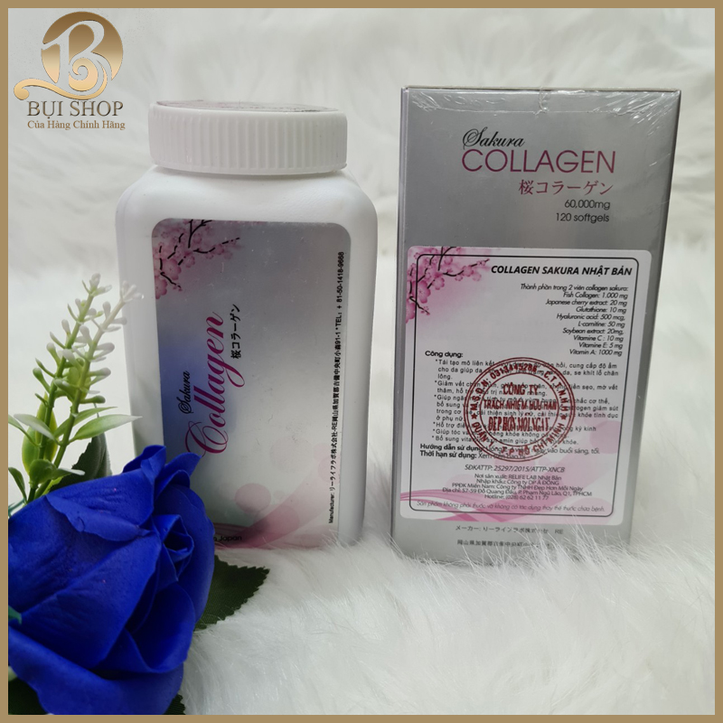 Viên Uống Collagen Sakura Của Nhật 60.000mg - Viên Uống Làm Đẹp Da, Chống Lão Hoá 120v date 2024