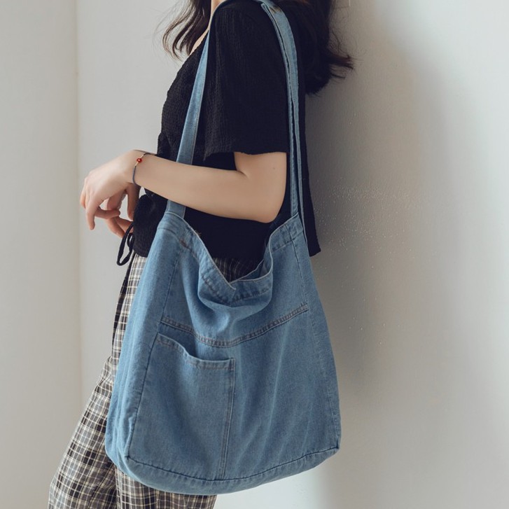 Túi tote jean đeo chéo - túi nữ đeo vai thời trang