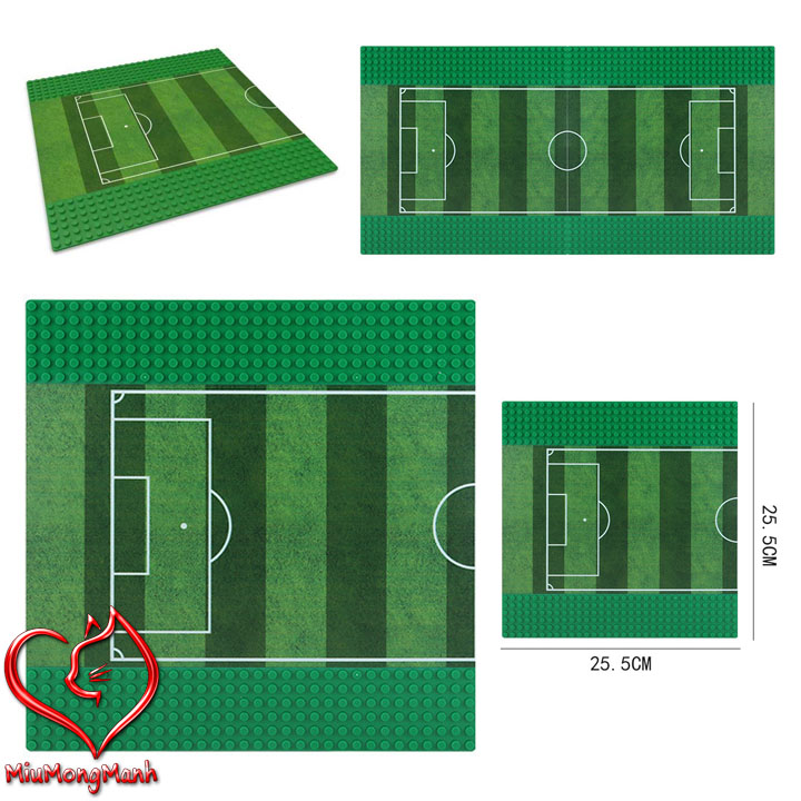 Tấm Nền Sân Bóng Đá Baseplate City Lego Đồ Chơi Lắp Ráp Xếp Hình