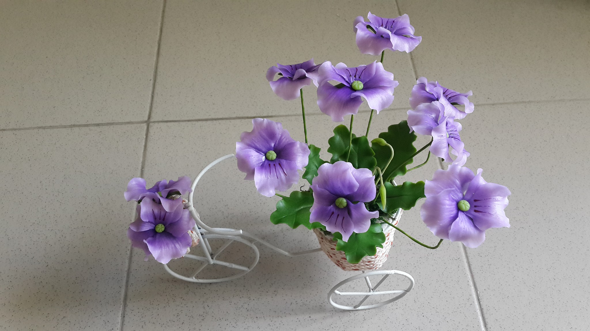 Hoa Fanse đất sét cỡ trung - Hoa đất sét thủ công