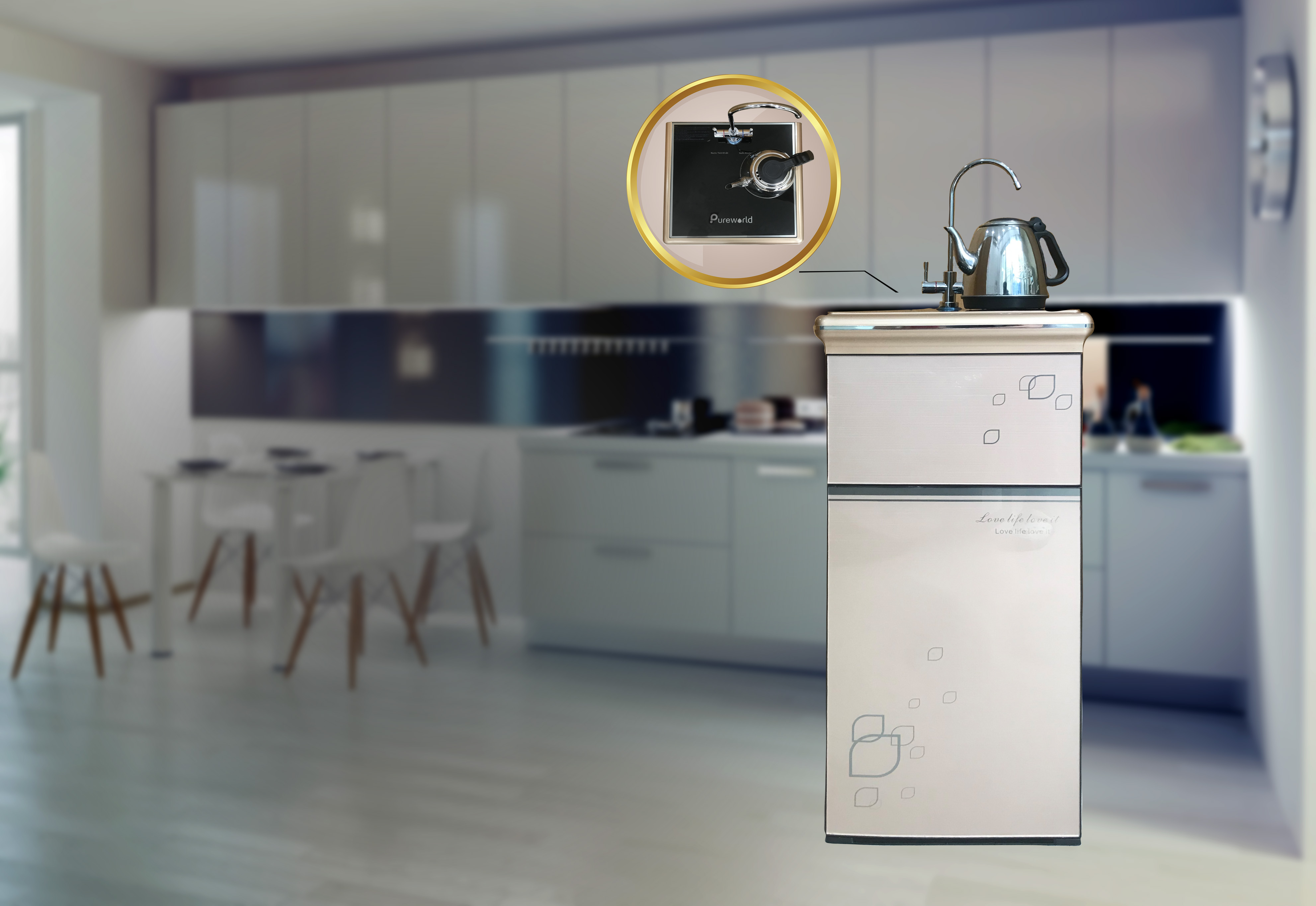 MÁY LỌC NƯỚC THẨM THẤU NGƯỢC(RO) PURE WORLD 9 CẤP LỌC ĐẢM BẢO CHẤT LƯỢNG NƯỚC LỌC VÀ TUỔI THỌ RO CAO HƠN 2 LOẠI NƯỚC TINH THIẾT VÀ HUYDROGEN BẢO VỆ SỨC KHỎE VÀ CUNG CẤP KHOÁNG CHẤT CƠ THỂ NHU CẦU