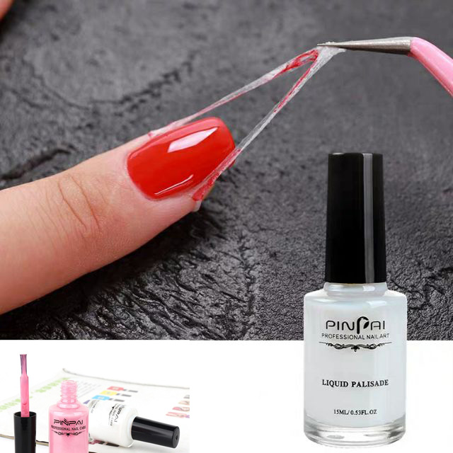 Sơn chống lem viền PINPAI hỗ trợ sơn móng chai 10ml chăm sóc móng làm nail