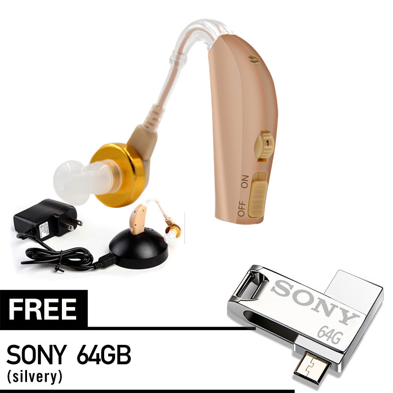 Máy trợ thính gài tai cho người già pin trâu với sony otg miễn phí