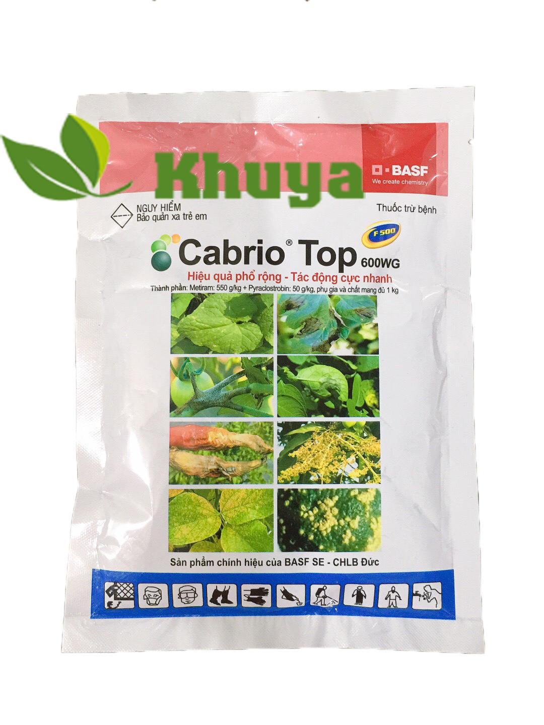 Trừ bệnh Cabrio Top 600WG 100gr Đặc tr Sương mai và Thán thư