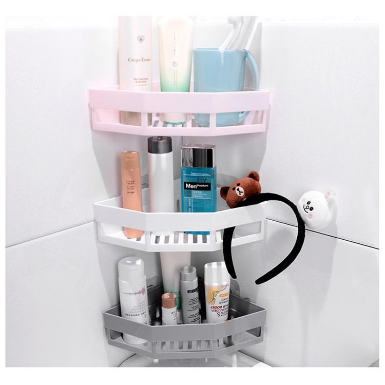 Kệ góc nhựa nhà tắm, phòng tắm dán tường siêu chắc chịu lực tốt