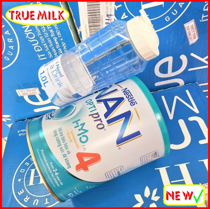 [Mẫu Mới] Sữa Bột NaN 4 900g (Tặng bình đựng nước Lock & Lock) - Nan Optipro HMO 4 900g - sữa bột NAN - sua bot chinh hang - sua bot nestle - sua bot optipro - sua bot 2 den 6 tuoi - tang can khoe manh - nestle nan - nan4