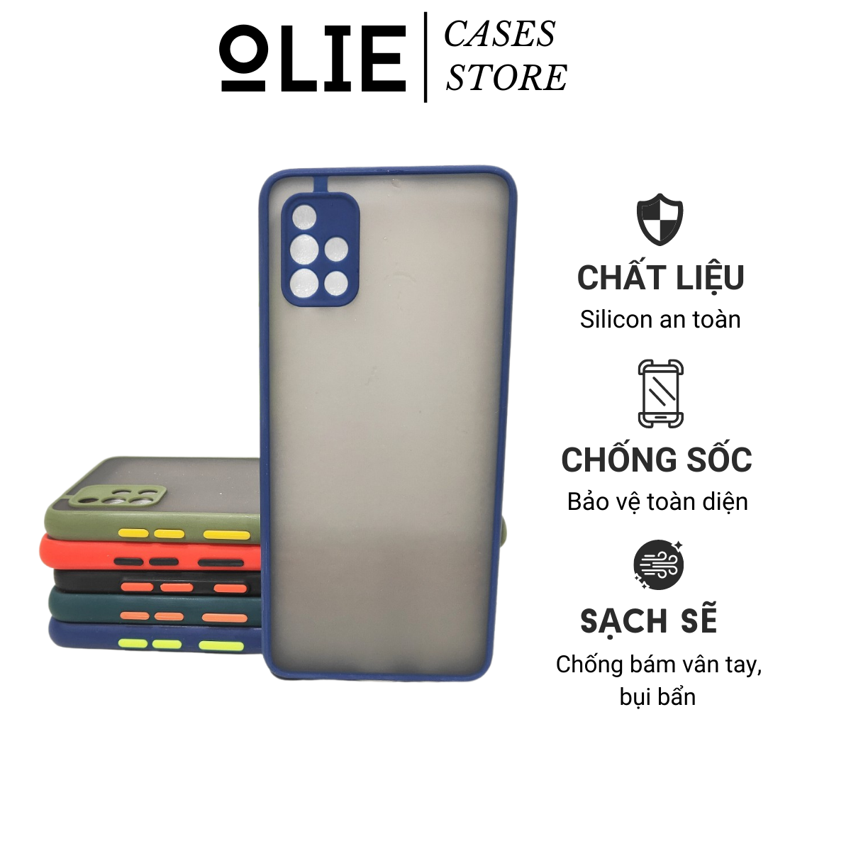 Ốp lưng samsung - ốp lung samsung a51 a71 m51 a12 - ốp lưng nhựa nhám pc chống bẩn
