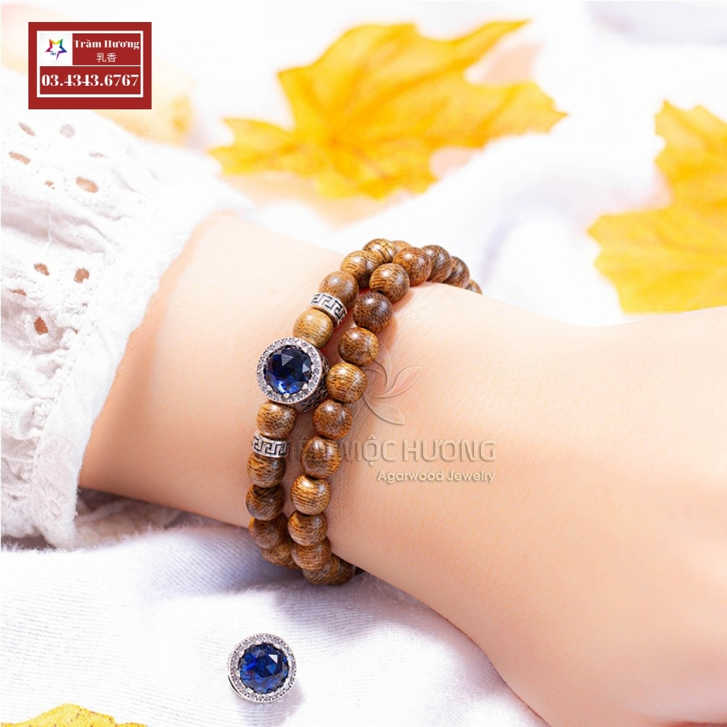 Vòng tay trầm hương tự nhiên chuỗi 54 hạt mix đá mắt mèo, chuỗi đeo nữ tính, mang lại bình an, may mắn, tài lộc, gieo duyên cho gia chủ, cỡ hạt 6/7/8mm