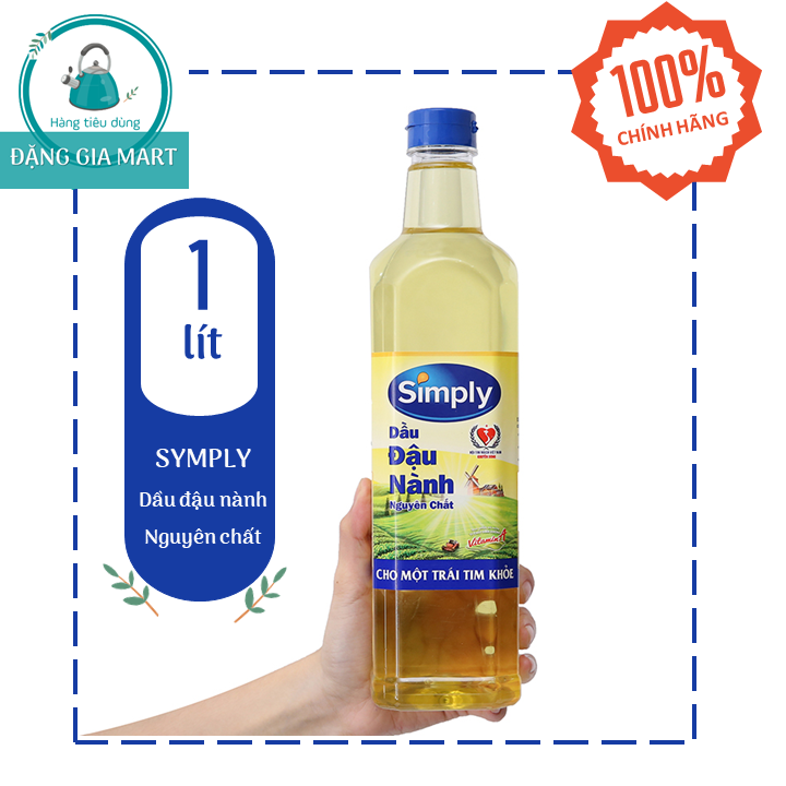 Dầu Ăn Đậu Nành Simply 1lít giúp giảm lượng cholesterol xấu