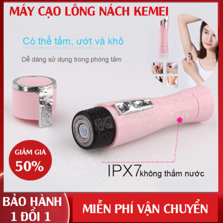 Máy Cạo Wax Lông Kemei Hồng Bán Chạy - Sản Phẩm Tẩy Nhanh Tất Cả Các Lông Tơ Dễ Dàng Mà Không Cần Đến Gương - Máy Cạo Lông Nách Cầm Tay, Dụng Cụ Wax Lông Tay, Chân, Ria Mép, Triệt Lông Chân Tay Nhanh Tại Nhà - More2Love