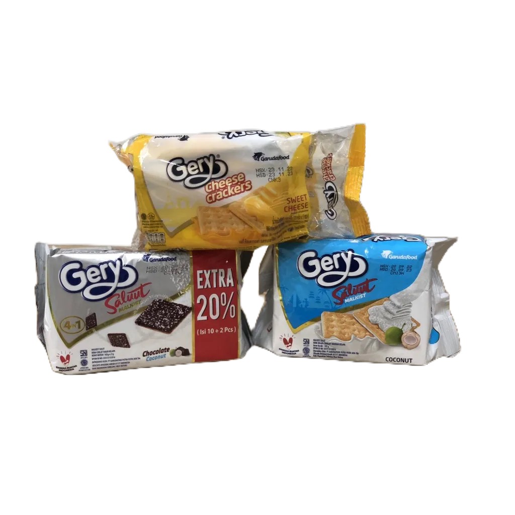 Bánh quy gery phô mai/ dừa / socola phủ dừa