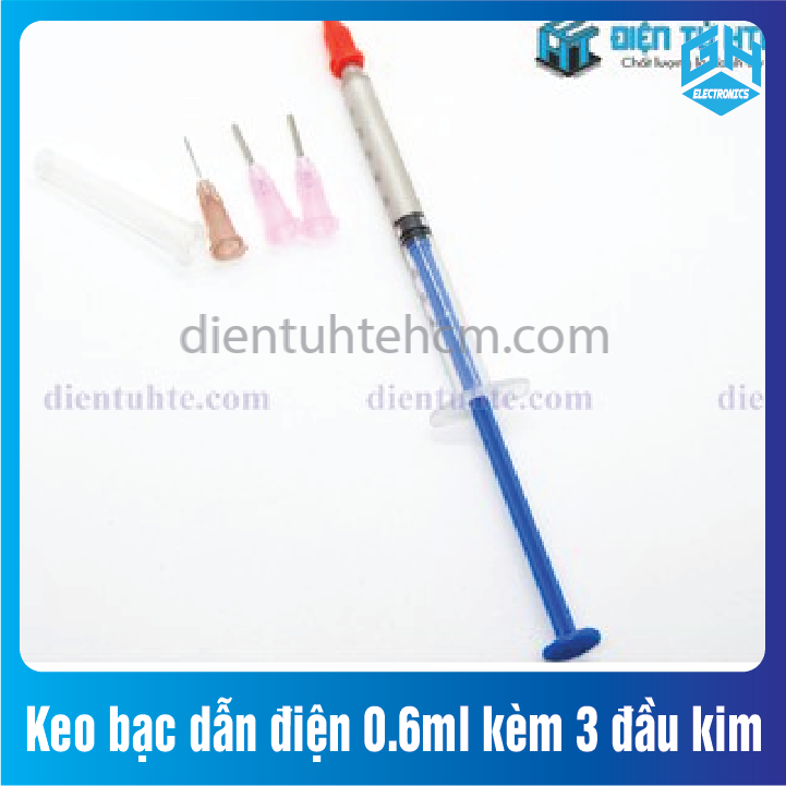 Keo bạc dẫn điện chuyên dùng 0.6ml kèm 3 đầu kim