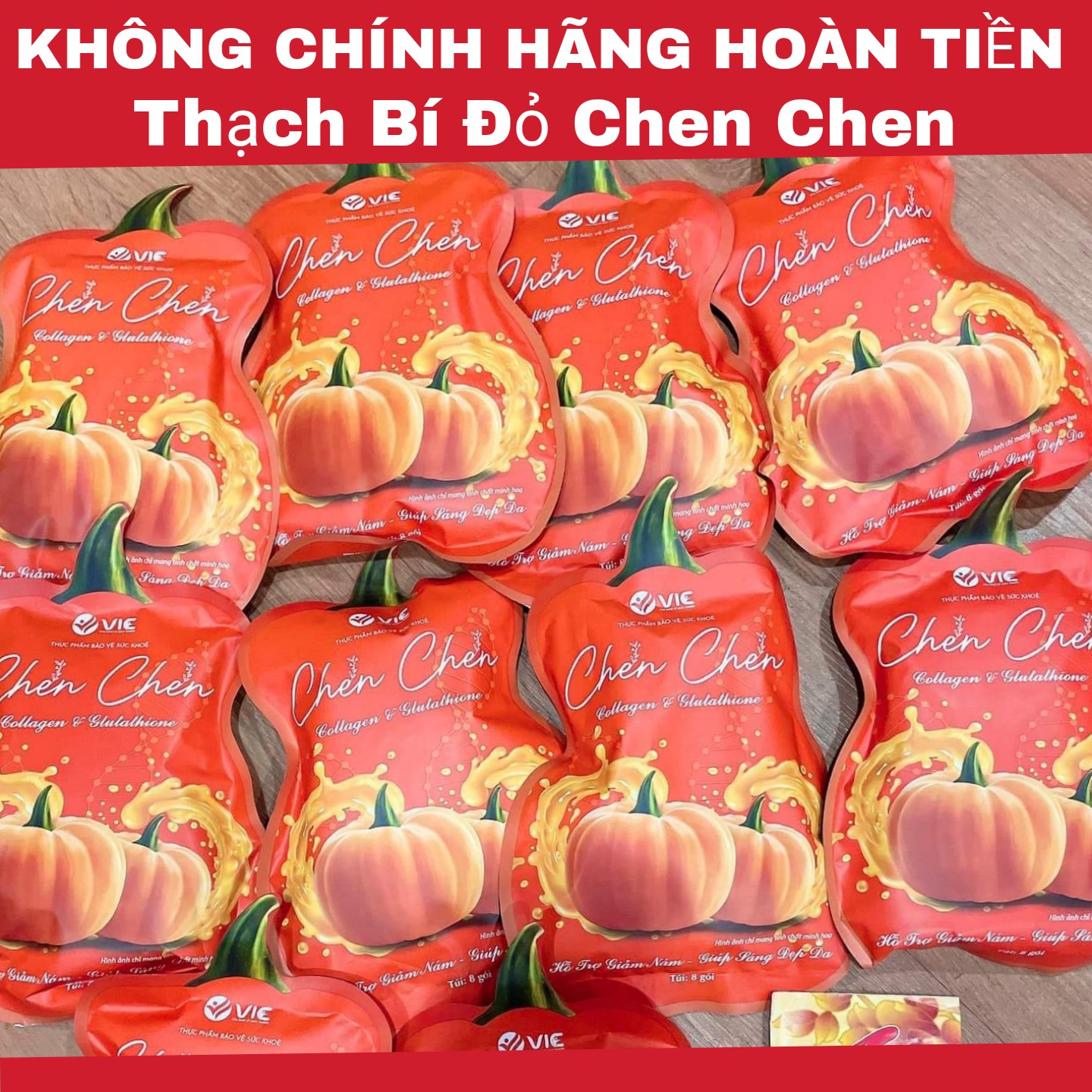 Thạch bí đỏ Chen Chen Vic đẹp da mờ nám nở ngực