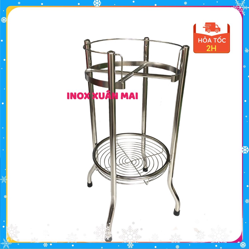 Chân Bình Lọc Nước Inox 201 đường kính 30cm size chuẩn