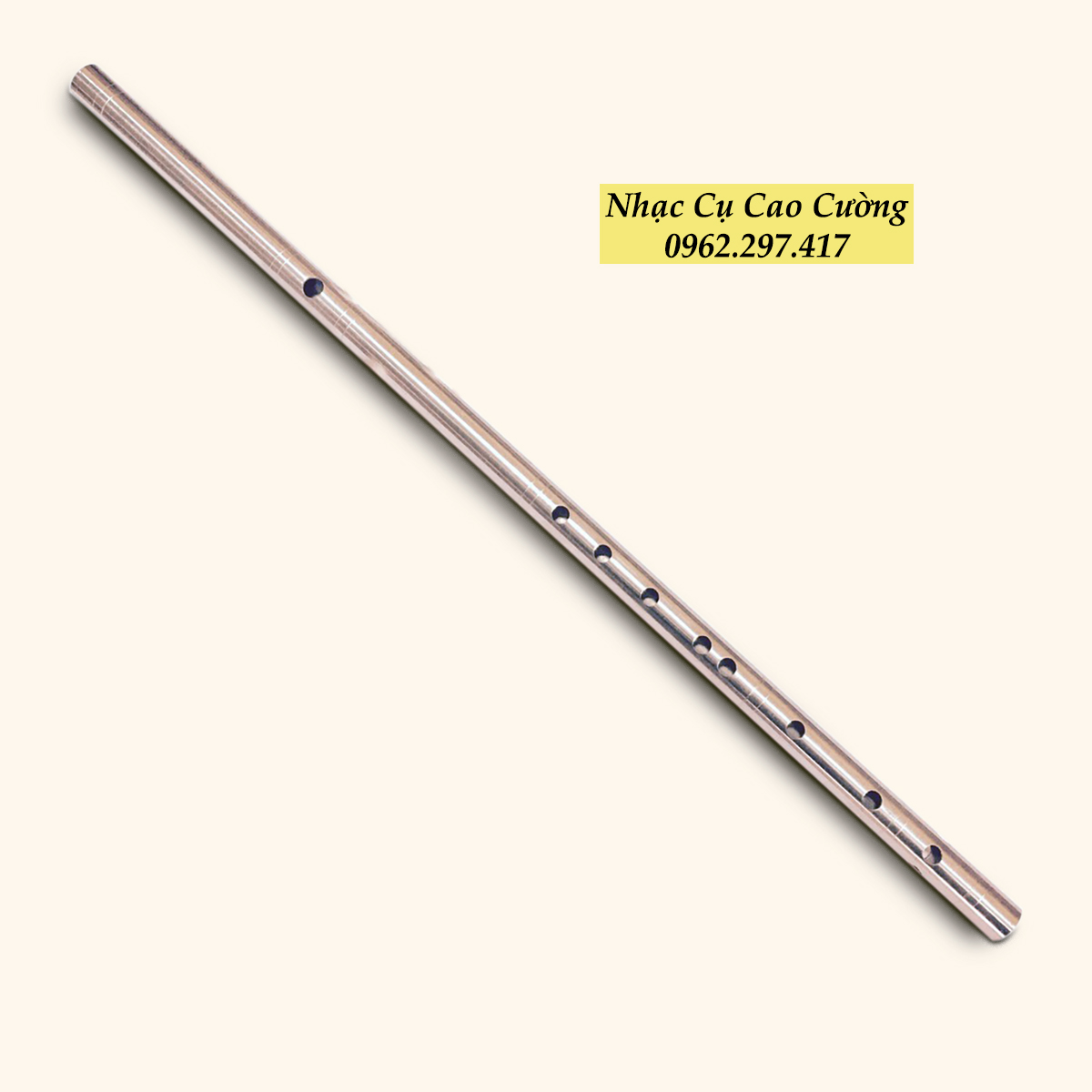Sáo Inox Cao Cấp Tone C5 Âm Chuẩn Nhạc Cụ Cao Cường