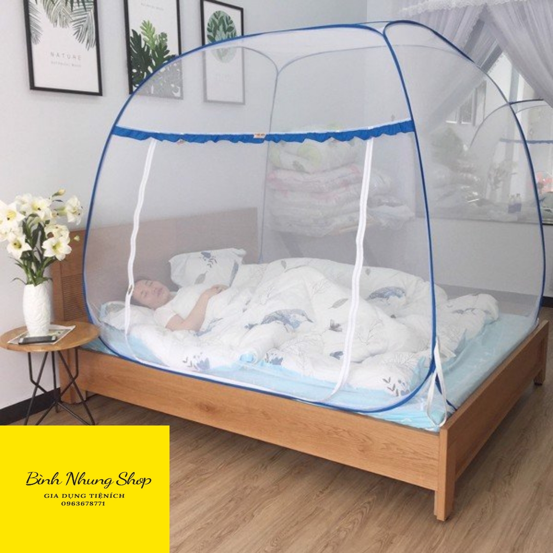 [ SIÊU CAO CẤP- MÙNG THÔNG MINH] MÙNG CHỤP TỰ BUNG GẤP GỌN 1M6*2M - 2M2*2M. MÀN CHỤP TỰ BUNG ĐỈNH RỘNG GẤP GỌN CAO CẤP