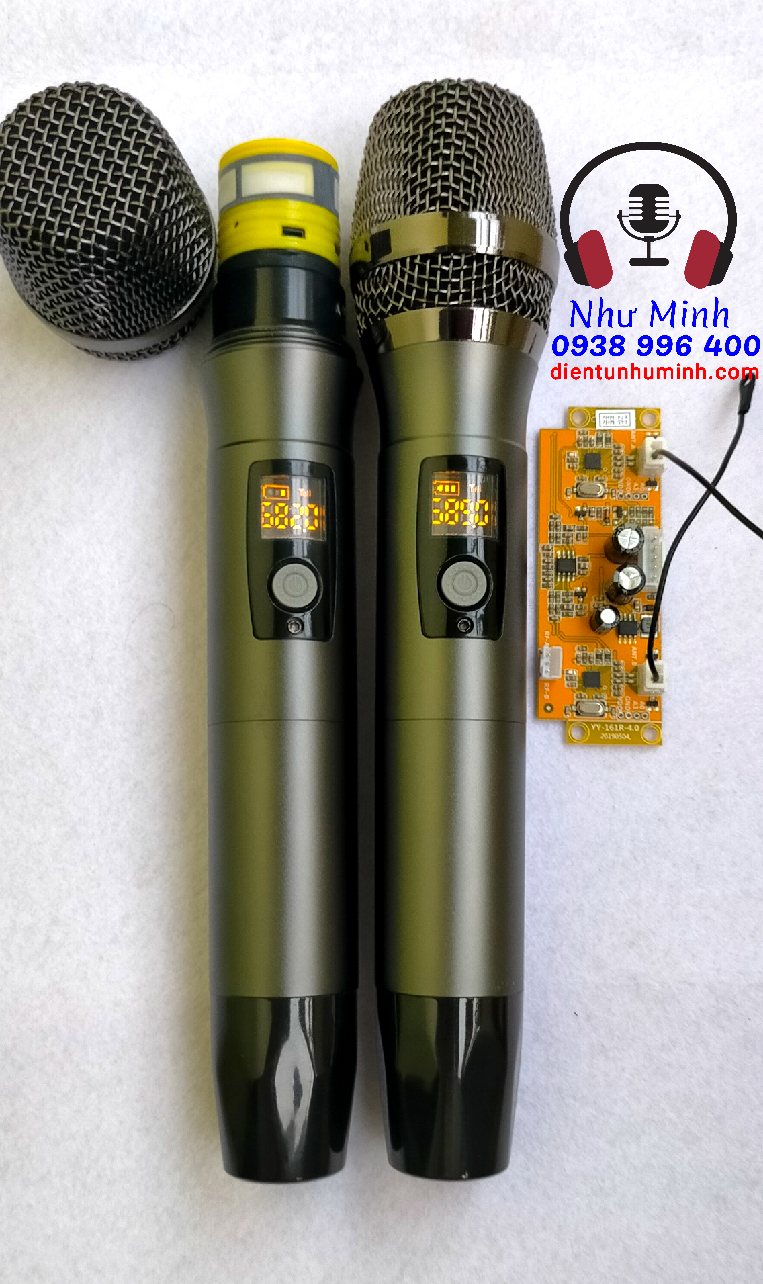 Mic loa kéo cao cấp full nhôm m-08 - chỉnh tần số - sóng xa - ít hú