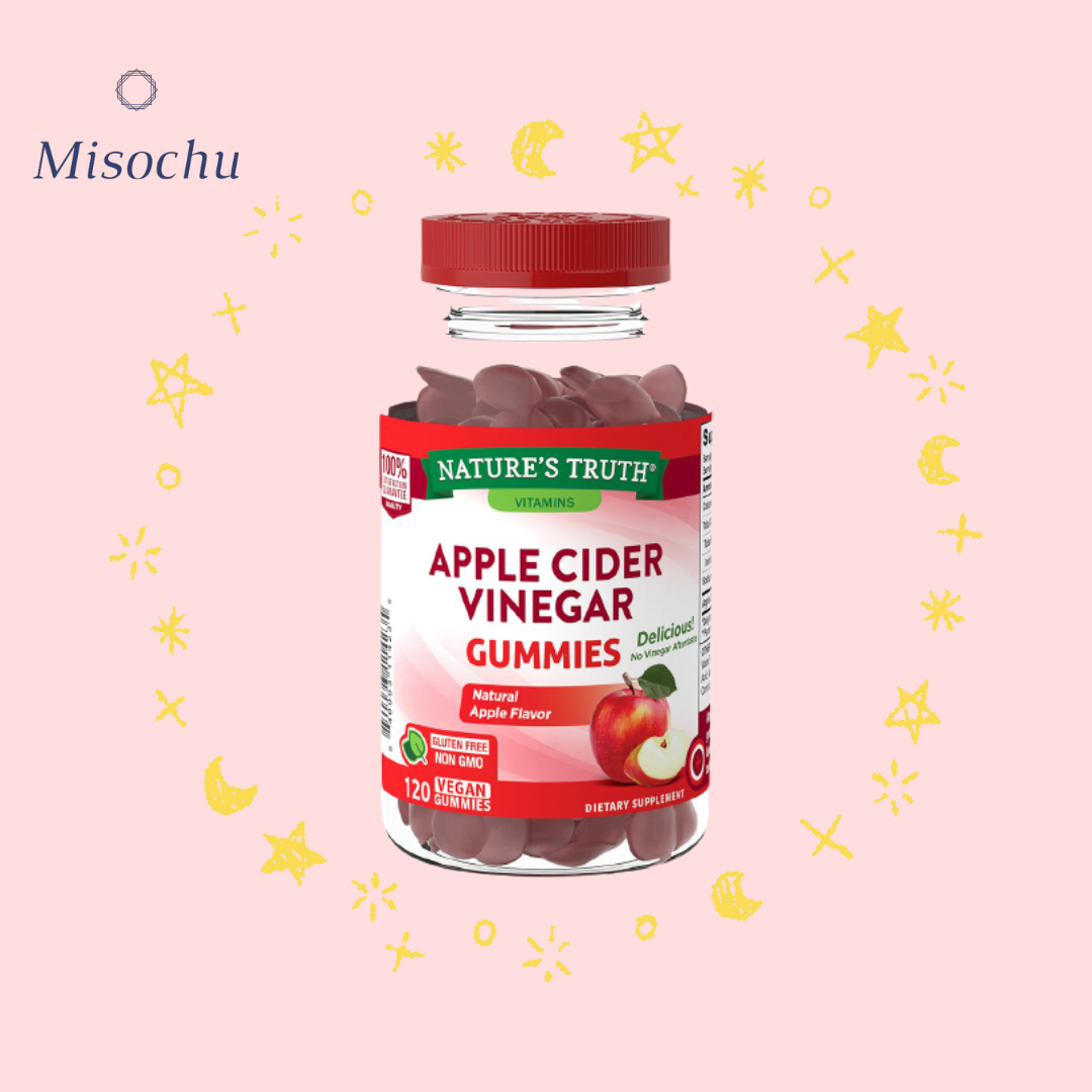 Viên Nhai Giấm Táo Giúp Giảm Cân Giữ Dáng Apple Cider Vinegar Gummies Nature's Truth 120 Viên - Misochu