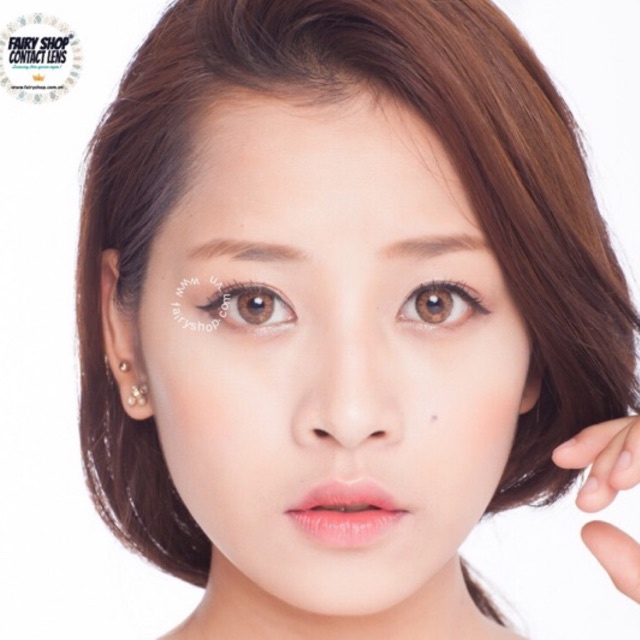 Áp tròng sexy brown 14.5 - kính áp tròng fairy shop contact lens độ 0 đến 6