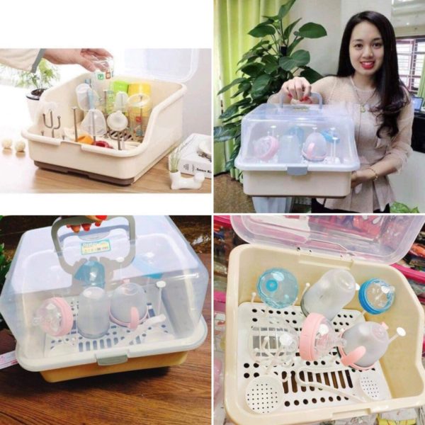 [HCM]GIÁ ÚP BÌNH SỮA CÓ NẮP ĐẬY - KÈM KẸP TIỆT TRÙNG .Giá úp bình sữa có nắp đậy xoay tròn vệ sinh tiện lợiGiá úp bình sữa có nắp tay cầm Giá úp bình sữa - Dụng cụ giữ vệ sinh bình sữaKhay Úp Bình Sữa Có Nắp Cao Cấp Giao Hàng Tận Nơi .