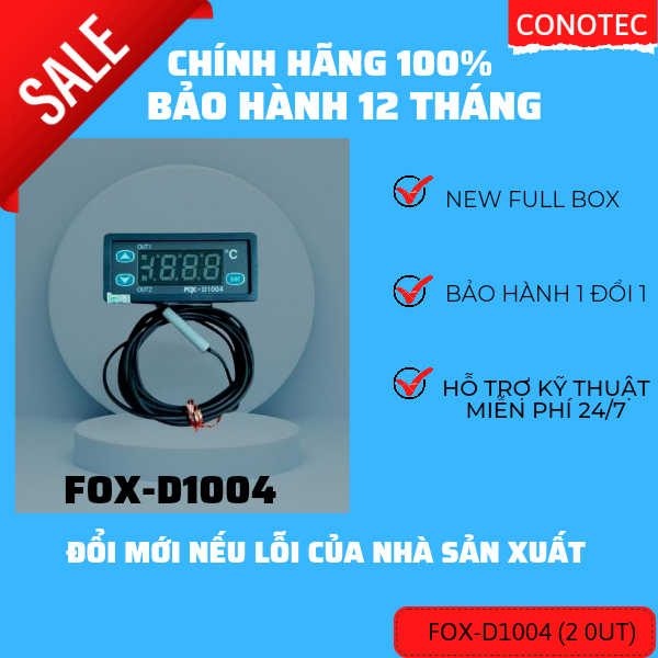 Bộ điều khiển nhiệt độ FOX D1004
