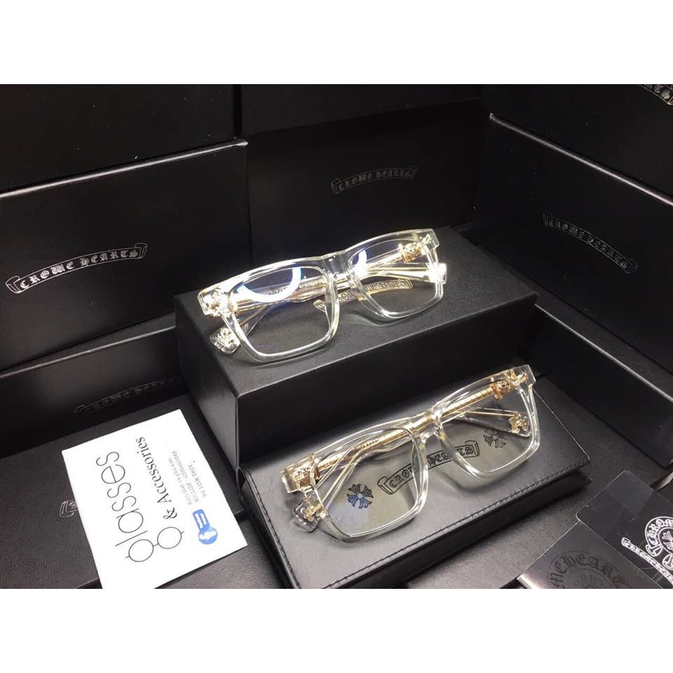 Kính mắt họa tiết ChromeHearts Box lunch-A cao cấp fullbox.