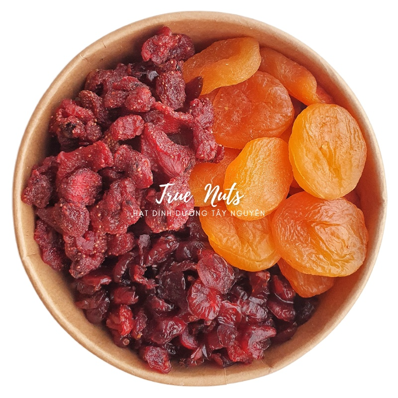 Mix fruits 3 loại quả mọng (dâu tây, nam việt quất, mơ sấy không đường)
