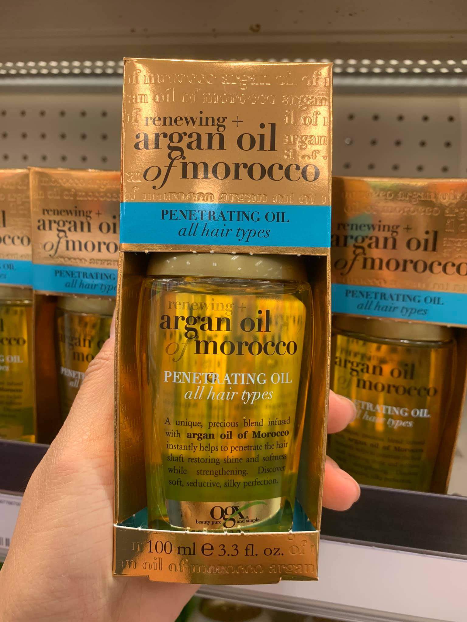 Dầu dưỡng tóc OGX Renewing Argan Oil Of Morocco Penetrating Oil – 100ml