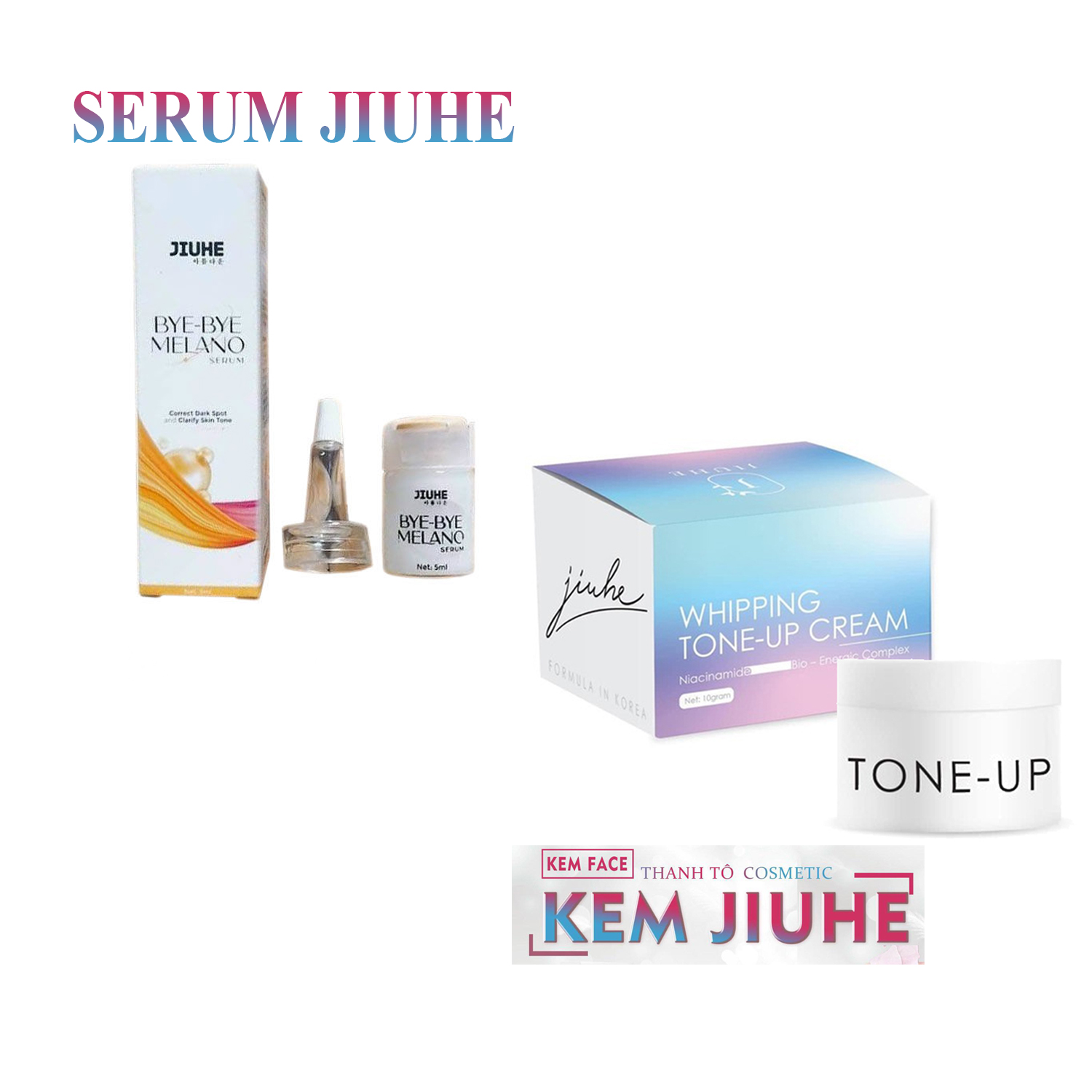 Trọn Bộ Kem Face Và Serum Jiuhe Thanh Tô Cosmetic