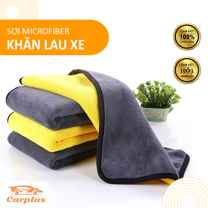 Khăn lau xe ô tô Microfiber siêu thấm chuyên dụng, khăn lau xe hơi đa năng, khăn lau xe nhiều kích thước