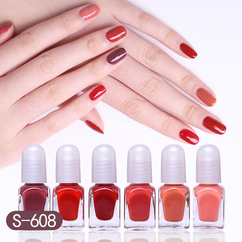 Set 6 chai sơn móng tay lột Oulisi Candy healthy nails polish-OC38-K05T3