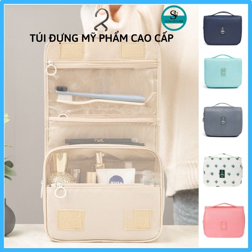 Túi Đựng Mỹ Phẩm Size Lớn Đựng Đồ Trang Điểm Du Lịch Có Ngăn Đa Năng Có Móc Treo SUNO STORE TMP05