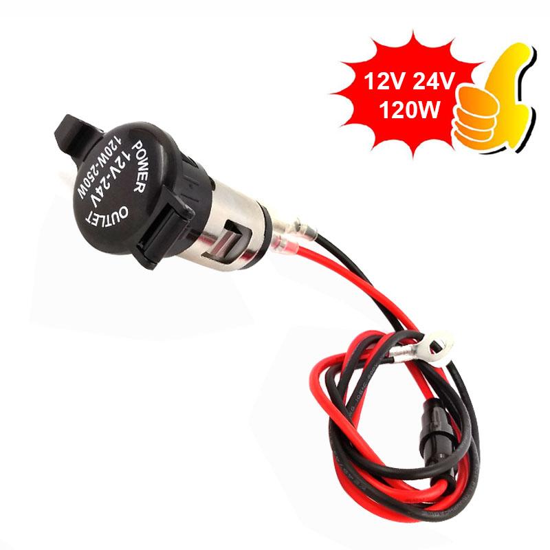 Ổ cấm nguồn điện Ôtô xe máy 12V 24V 120W