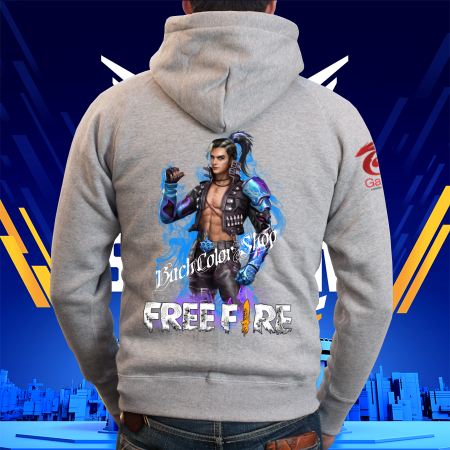 [Hot Trend] Áo Khoác Free Fire Hayato Thức Tỉnh Màu Xám