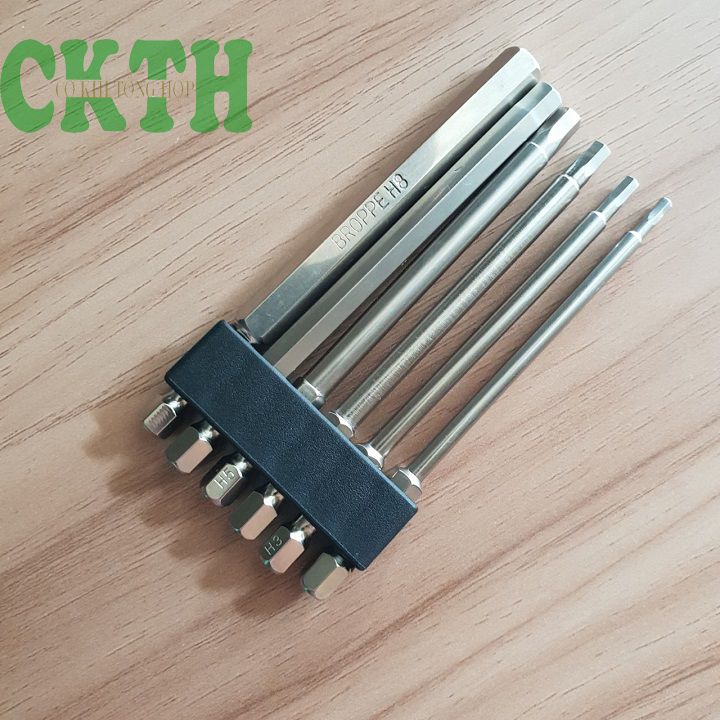 Đầu Lục Giác Gắn Mũi Khoan Loại Tốt Không Tòe Dài 10cm - Bộ 6 Mũi